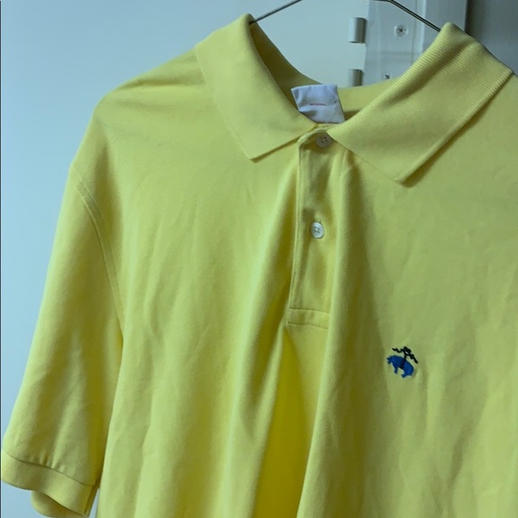 Yellow Brooks Brothers polo. Size- L - Picture 5 of 5